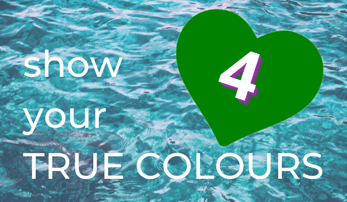 show your True Colours over blue water